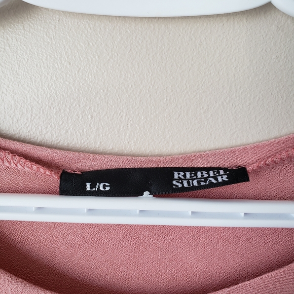 Rebel Sugar Pink Long Sleeve Top 💕 - Picture 3 of 3